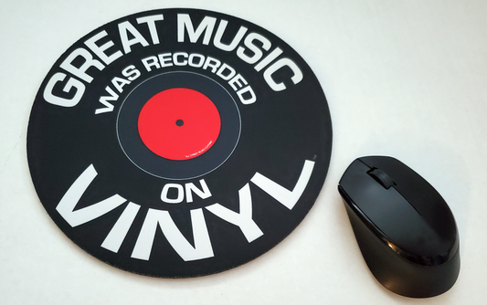 Great Music was Recorded on Vinyl Mousepad